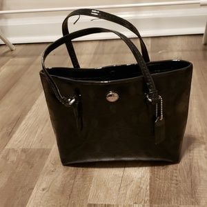 Coach Patent Leather Small Tote Purse